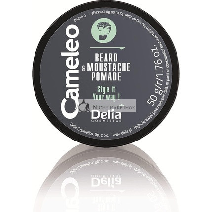 Cameleo Männer Bart- und Schnurrbartpomade Feuchtigkeitsspender Conditioner, 50ml