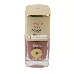   Delia Cosmetics Korall Hybrid Zselés Körömlakk No. 34 Flesh Pearl 11ml