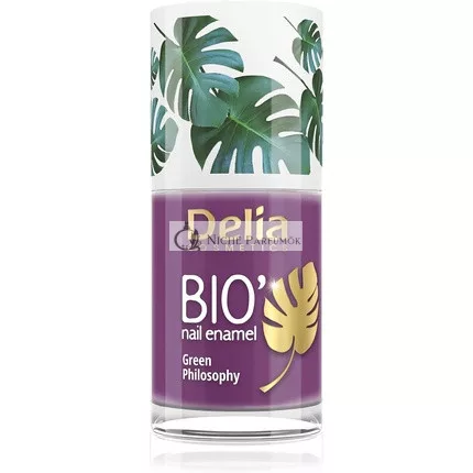 Delia Cosmetics Bio Zöld Körömlakk Fuchsiaszín, Vegán, 11 ml