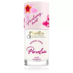   Delia Cosmetics 2 az 1-ben Körömlakk és Kondicionáló Porcelán Virág Fehér, 11ml
