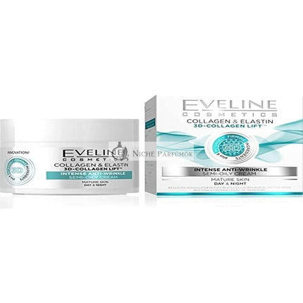 Eveline 3D Kollagén Lift Intenzív Ránctalanító Nappali és Éjszakai Krém, 50ml