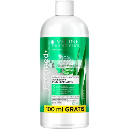 Eveline FACEMED+ Aloe Vera Sminklemosó Alkoholmentes 400ml