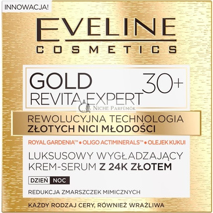 Eveline Cosmetics Gold Revita Expert 30+ Ránctalanító Minden Bőrtípusra 50ml