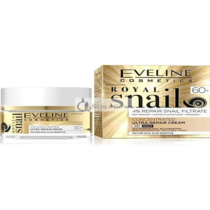 Eveline Cosmetics Királyi Csiga UltraRepair Krém Napra és Éjszakára 60+, 50ml