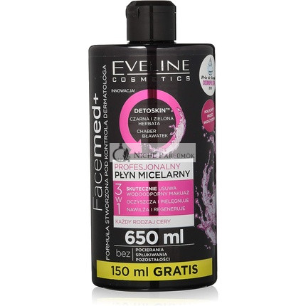 Eveline Cosmetics Facemed Professional Mizellenreinigungswasser, 650ml