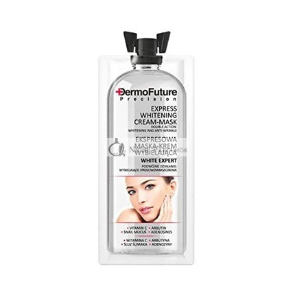 DERMOFUTURE EXPRESS Maszk Vitamin C + Csiga Nyál a Hiperpigmentáció és Korfoltok Ellen 12ml