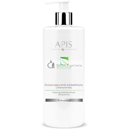 Apis Professional Acne Stop Tisztító Antibakteriális Tonik Zöld Teával, 500ml