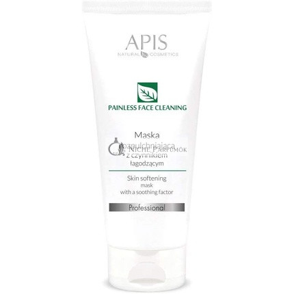APIS Schmerzfreie Reinigungs- und Lockerungscreme-Maske mit Leinsamen- und Minzextrakt, 200ml