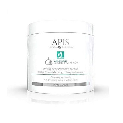 APIS API-PODO Fußpeeling mit Totes Meer Salz und Vulkanischem Gestein, 700g