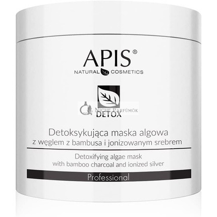 APIS Detoxifizierende Algenmaske mit Bambuskohle und ionisiertem Silber, 200g