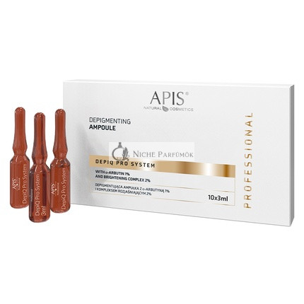 Apis Depiq Pro System Depigmentierungsampulle Mit A-Arbutin 1 Und Aufhellungs-Komplex 2 - 10x3ml