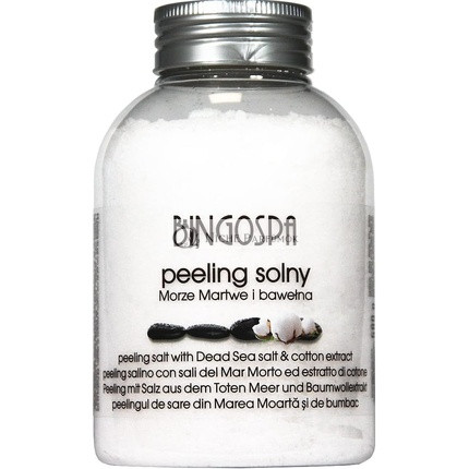 Bingospa Totes Meer Peeling Salz mit Baumwollextrakt, 580g