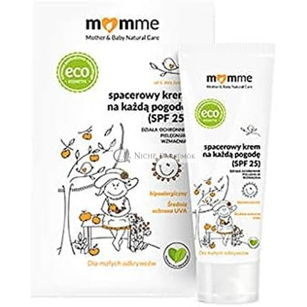 MoMMe Kinder- und Kleinkinder-Allwetter-Schutzcreme SPF 25 UV-Schutz, 50 ml