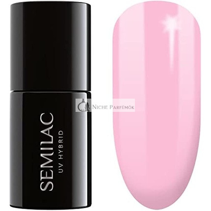 Semilac UV Nagellack Süßes Rosa 003 7ml, Farbiger und langanhaltender Nagellack für intensive Nägel