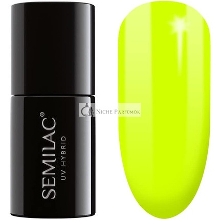 SEMILAC Gel-Nagellack Langanhaltend und Einfach Aufzutragen 7ml, 040 Kanariengrün