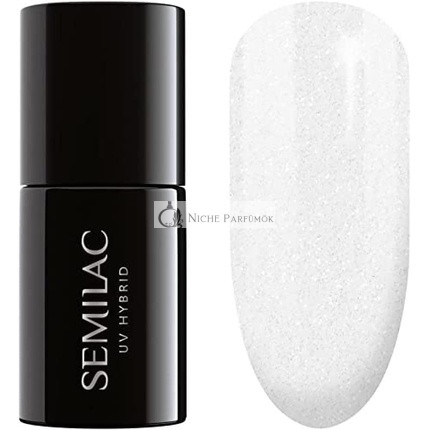 Semilac 091 UV Hybrid Nagellack Glitter Milk, 7ml