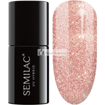 Semilac UV Nagellack Beige Farbe 094 Rosa Gold, 7ml