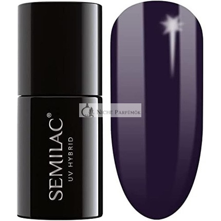 Semilac 100 UV Hybrid Nagellack Schwarz Lila 7ml