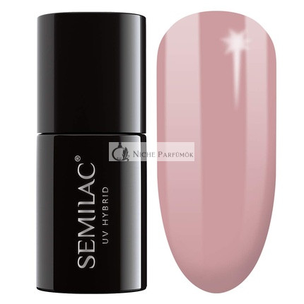 Semilac UV Nagellack Creamy Muffin Beige Farbe 136, 7ml - Intensive und Langanhaltende Farbe für Fingernägel