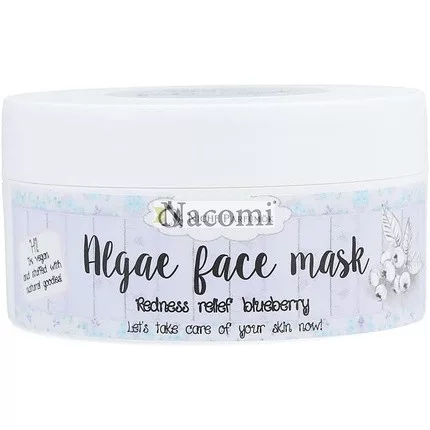 Nacomi Natürliche Algen-Gesichtsmaske, Rötungslinderung, Blaubeere, 42g