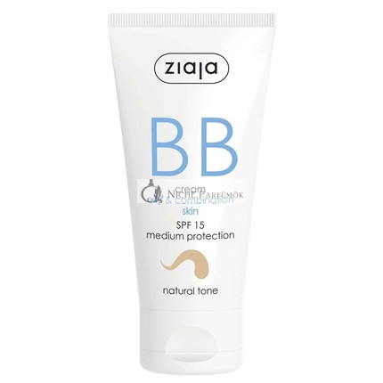 BB Krém Zsíros és Kombinált Bőrre SPF15 Természetes Árnyalat, 50ml