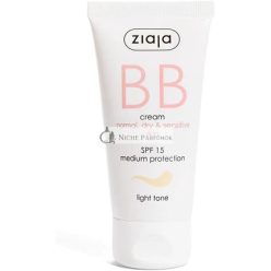  Ziaja BB Creme für normale, trockene und empfindliche Haut - Heller Ton, 50ml