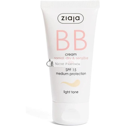 Ziaja BB Creme für normale, trockene und empfindliche Haut - Heller Ton, 50ml