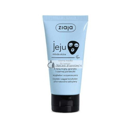 Ziaja Jeju Schwarze Gesichtsmaske für Hautunreinheiten, 50ml