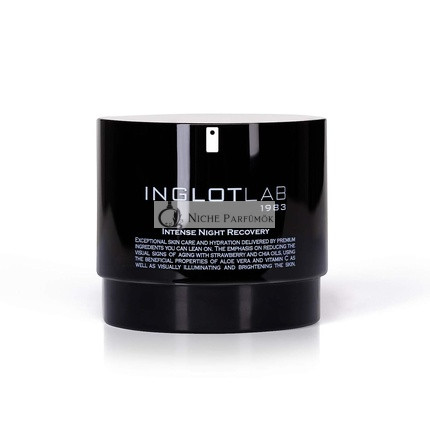 Inglot Lab Intenzív Éjszakai Helyreállító Arckrém 50 ml, Epermag- és Shiavajatartalommal