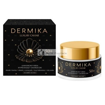 Dermika Luxus Kaviár 50+ Kaviár Krém Ráncok Töltésére