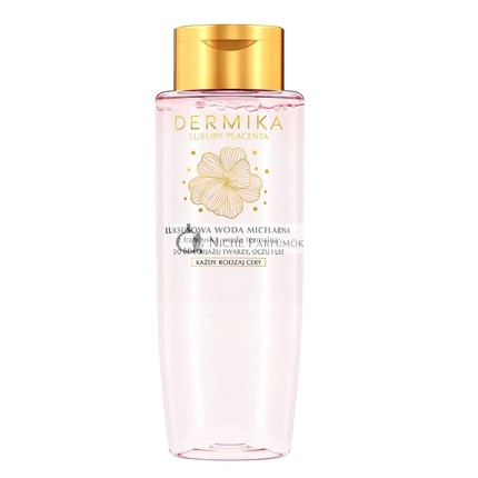 Dermika Luxus-Plazenta-Mizellenwasser zur Make-up-Entfernung mit französischem Thermalwasser 400ml