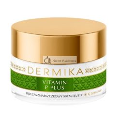   Dermica Vitamin P Plus Hipoallergén Zsíros Krém Napra és Éjjel, 50ml