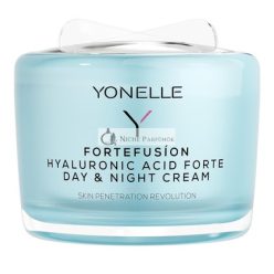   YONELLE Fortefusio Arckrém Hyaluronsavval - Nappali és Éjszakai Hidratáló - Anti-Aging Krém Nőknek - Ránctalanító Krém Nőknek Hyaluronsavval - Hyaluronsav Arckrém 55ml