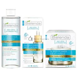   Bielenda Skin Clinic Szupererő Mezo Hidratáló Anti-Aging Arckrém Szérum Tonic