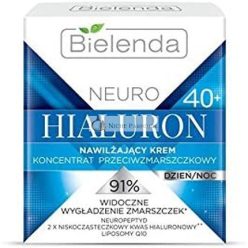   Bielenda Neuro Hialuron Hidratáló Ránctalanító Krém Koncentrátum 40+ Nappali és Éjszakai, 50ml