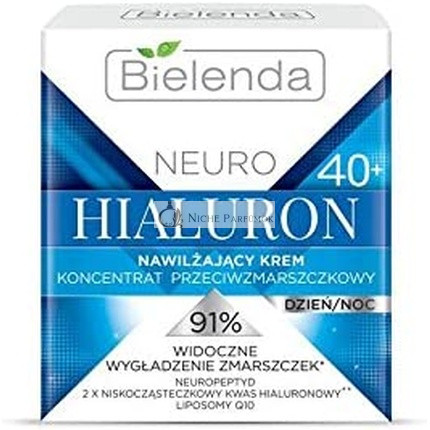 Bielenda Neuro Hyaluron Feuchtigkeitsspendende Anti-Aging Creme Konzentrat 40+ Tag und Nacht, 50ml