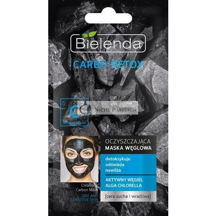 Bielenda Carbo Detox Maske für Trockene und Empfindliche Haut 8g