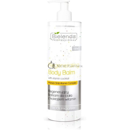 Bielenda Professional Regeneráló Testbalzsam Marula Olajjal és Vitamin Komplexszal, 490ml
