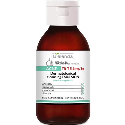 Bielenda Dr Medica Acne Dermatológiai Tisztító Emulzió Arcra, Nyakra és Hátra, 250ml