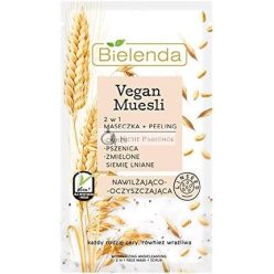   Vegan Müsli 2-in-1 Feuchtigkeitsmaske und Peeling mit Hafer, Weizen und Leinsamen, 8g