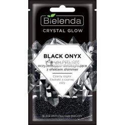   Bielenda Crystal Blow Fekete Onyx Tisztító és Detoxikáló Peel Off Arcpakolás 8g