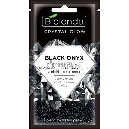 Bielenda Crystal Blow Schwarzer Onyx Reinigende und Detoxifizierende Peel-Off Gesichtsmaske 8g