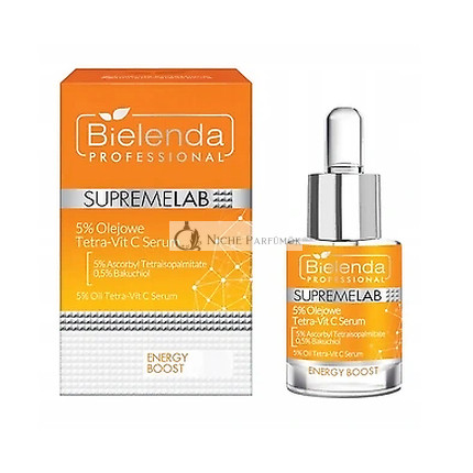 Bielenda SupremeLab Energie Boost 5% Tetra-Vit C Öl Serum, 15ml