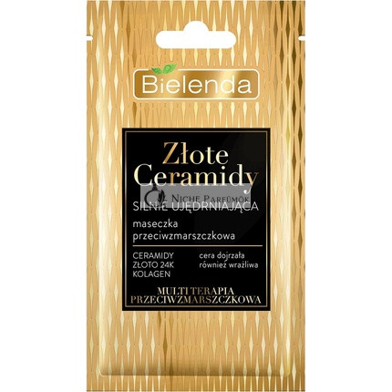Bielenda Goldene Ceramide Stark straffende Anti-Falten-Maske 8g