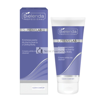 Bielenda Supremelab Clean Comfort Cremige Gesichtswaschpaste mit Weißem Ton, 150g