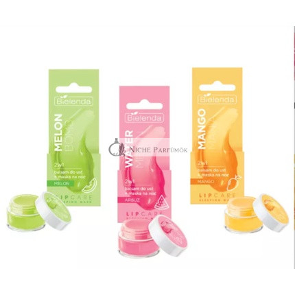 Bielenda Lippenpflege Nacht Lippenmaske Balsam 2in1 Melone Mango oder Wassermelone, 10 g
