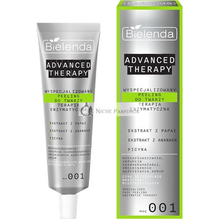 Bielenda Advanced Therapy Spezielles Gesichtspeeling Enzymtherapie 001 für Überempfindliche Fettige und Mischhaut, 30ml