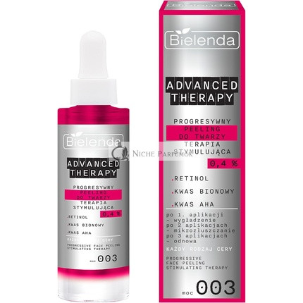 Bielenda Advanced Therapy Progressives Stimulierendes Gesichtspeeling 30ml, 0.4 Retinol AHA & Bionische Säure