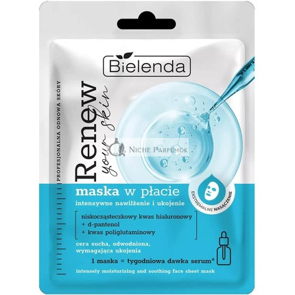 Bielenda Erneuernde intensive feuchtigkeitsspendende beruhigende Gesichtsmaske