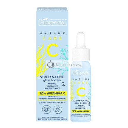Bielenda Marine Care C Szérum Hidratáló és Világosító Éjszakai Szérum, 30ml
